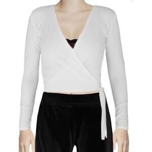 (SOLD) LA FEMME Active Wear Wrap in White (SMALL)